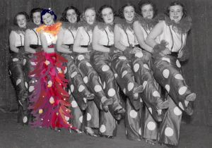 Margaret Hill & Kathy Conboy circa 1945