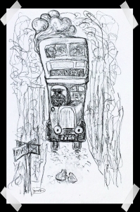 drawing of bus