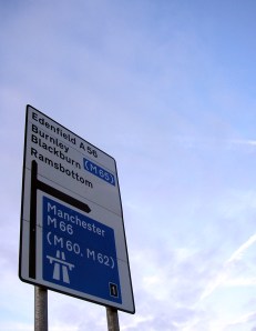 signpost for Manchester